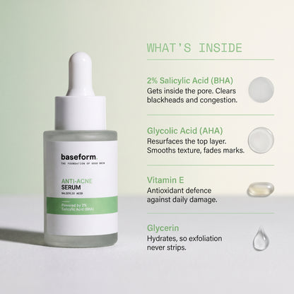 Anti-Acne Serum - 2% Salicylic Acid (BHA) - 30ml